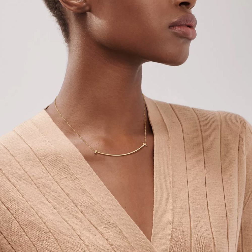 Tiffany T SMILE COLLECTION yellow gold/ large size